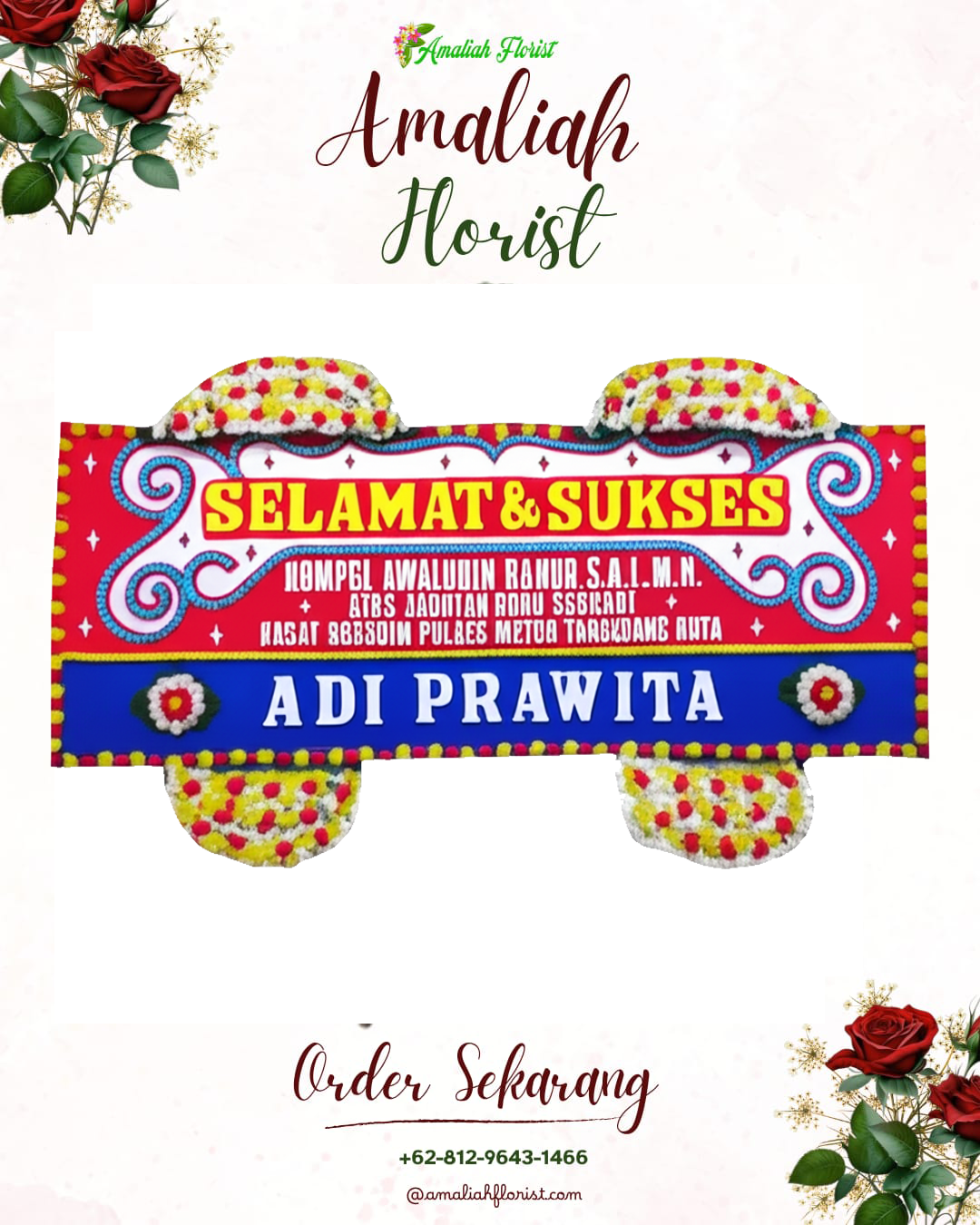 Papan Bunga Ucapan Selamat Slawi